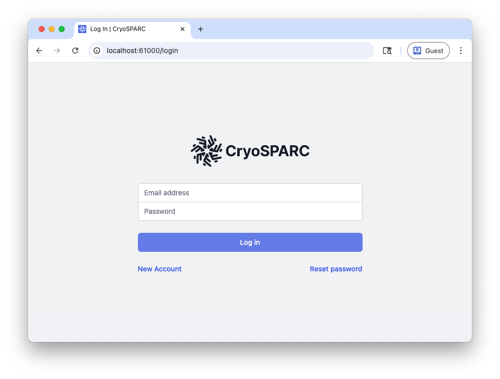 CryoSPARC Login